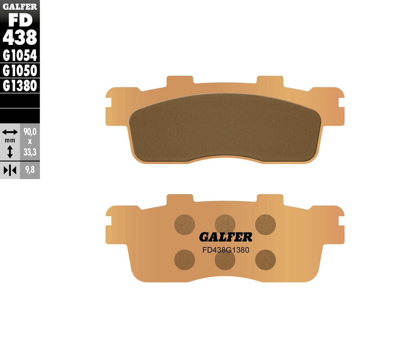Pastillas de freno GALFER Street FD438-G1380 Sinterizada Scooter
