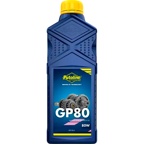 Aceite transmisión 80W Putoline GP 80 1L, lubricante para cajas de cambio y engranajes de motos