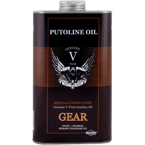 Aceite transmisión Putoline Genuine V-Twin Gear 1L, lubricante para cajas de cambio y engranajes de motos V-Twin
