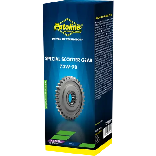 Aceite transmisión scooter 75W-90 Putoline Special Gear 125ml, lubricante para cajas de cambio y engranajes