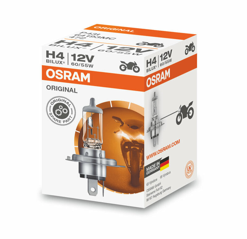 Lampara OSRAM 64193 - H4 12V/55W - MOTO ATELIER