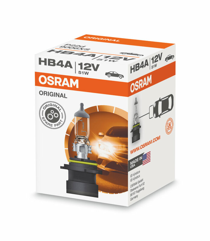 Lampara OSRAM 9006 - HB4 12V/51w - MOTO ATELIER