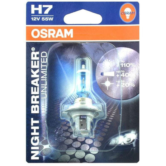 Lampara OSRAM H7 Night Breaker Laser - MOTO ATELIER