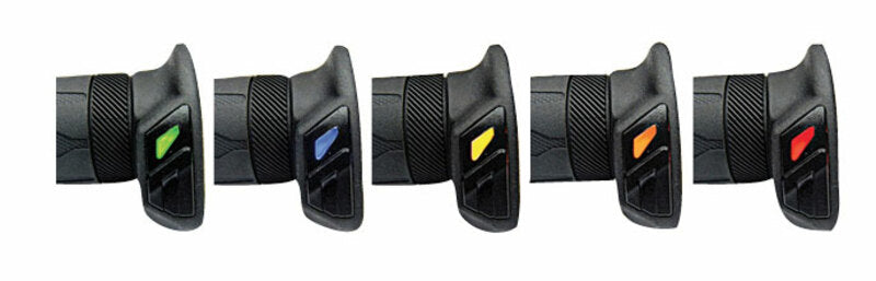 Puños calefactables KOSO HG-13 120 mm, con interruptor de pulgar integrado - MOTO ATELIER
