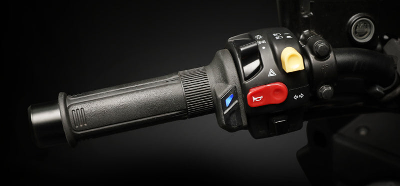 Puños calefactables KOSO HG-13 120 mm, con interruptor de pulgar integrado - MOTO ATELIER