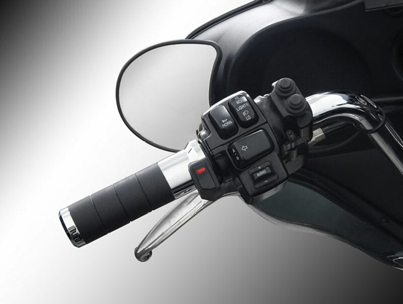 Puños calefactables KOSO Titan-X, con interruptor de pulgar integrado (Harley Davidson) - MOTO ATELIER