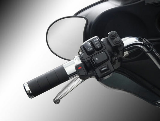 Puños calefactables KOSO Titan-X, con interruptor de pulgar integrado (Harley Davidson) - MOTO ATELIER