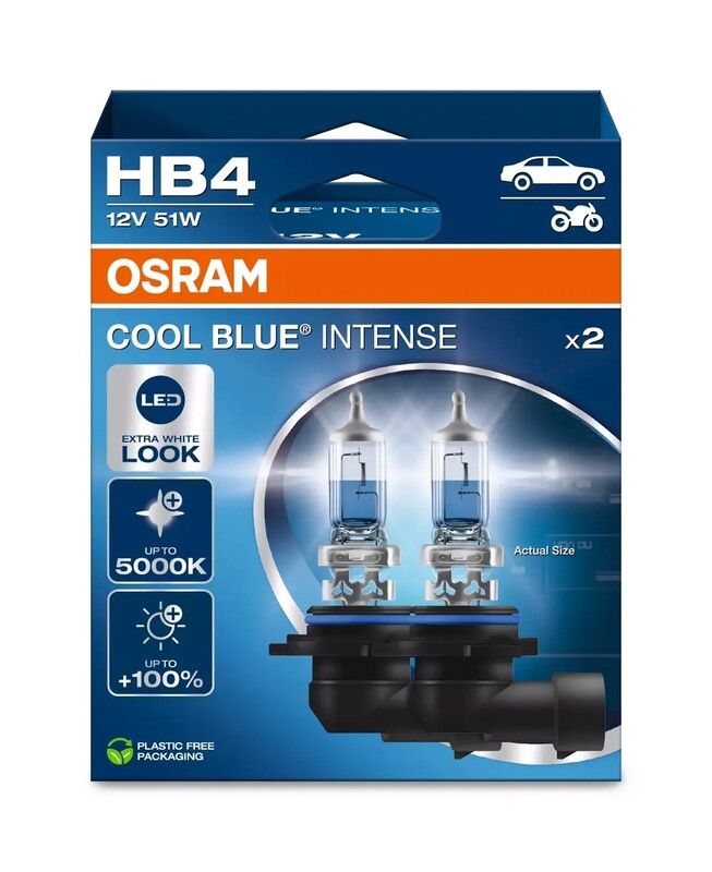 Bombilla OSRAM Cool Blue Intense HB4 12V/51W - x2 - MOTO ATELIER