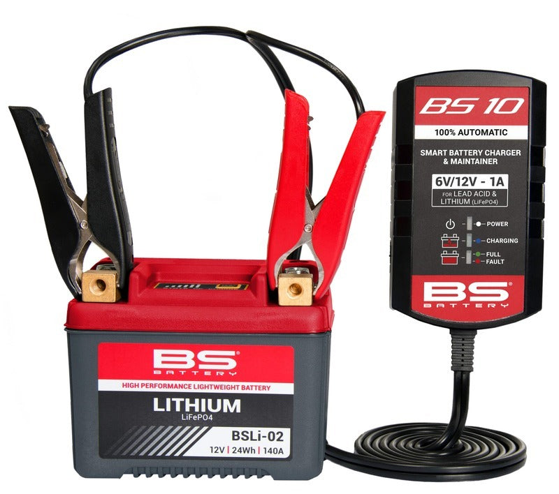 Cargador de bateria inteligente BS BATTERY BS10 - 6/12V 1A componentes