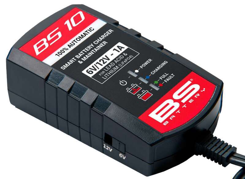 Cargador de bateria inteligente BS BATTERY BS10 - 6/12V 1A zoom características