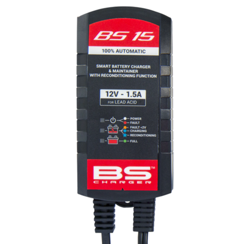 Cargador de bateria inteligente BS BATTERY BS15 moto