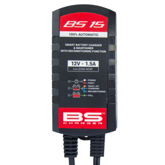 Cargador de bateria inteligente BS BATTERY BS15 moto