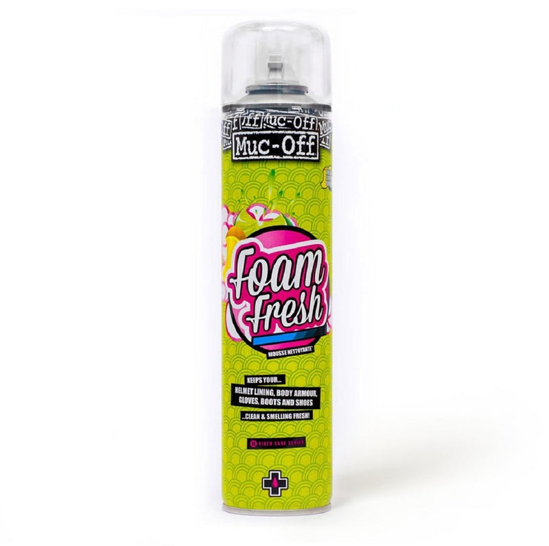 Spray espuma limpiador antibacteriano para cascos 400ml MUC-OFF Helmet Foam Fresh