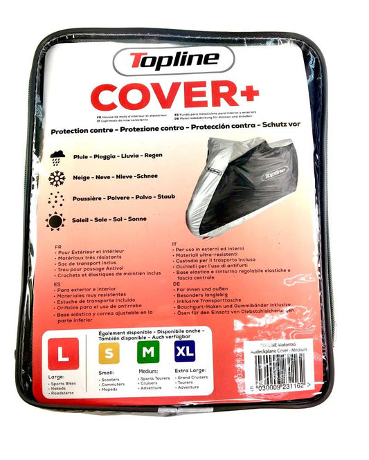 Funda protectora moto marca TOPLINE gris