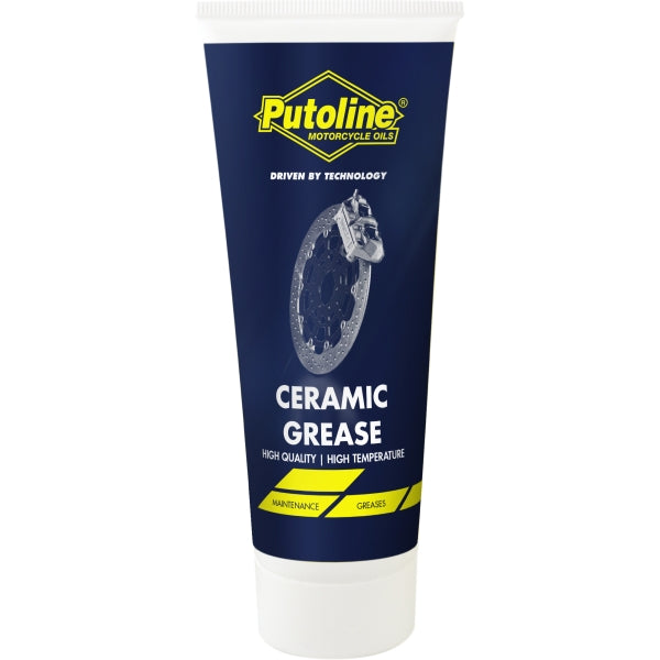 Grasa cerámica Putoline Ceramic Grease 100g, lubricante de alta temperatura para componentes de moto