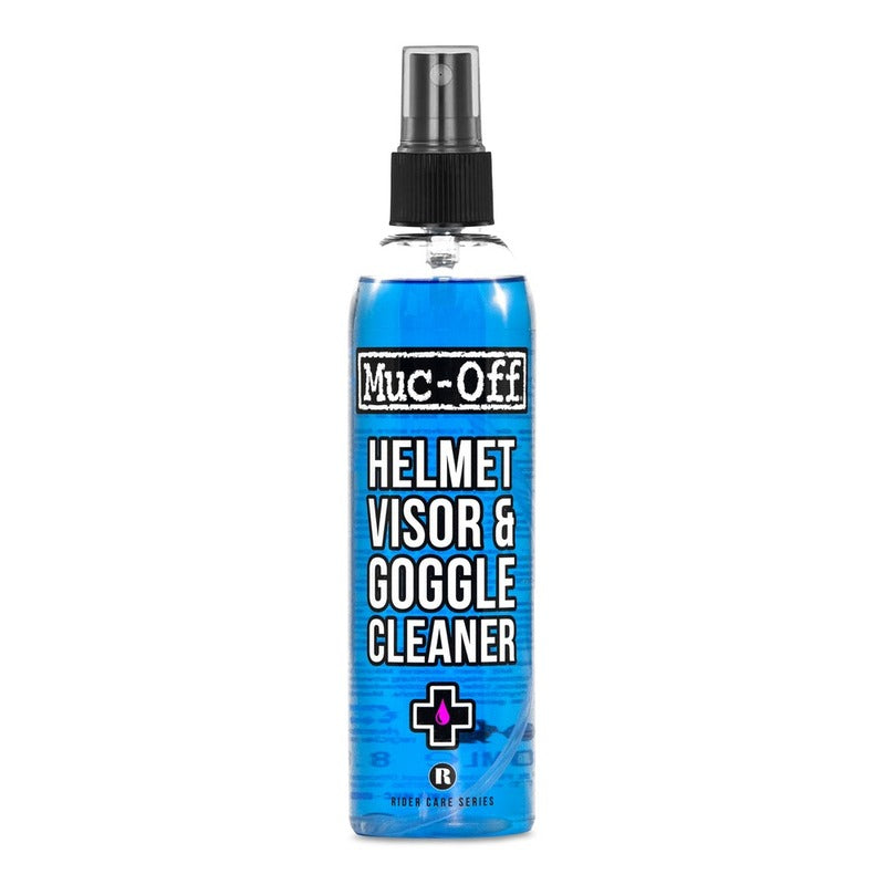 Limpiador de casco, visera y lentes 250ml MUC-OFF (Helmet, Visor & Goggle Cleaner) para tu equipamiento