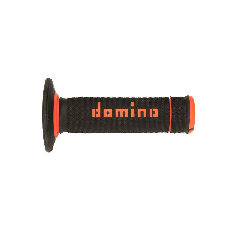 PUÑOS DOMINO OFF ROAD X-TREME D 22 MM L 118 MM PARA MOTOCICLETA COLOR NEGRO Y NARANJA