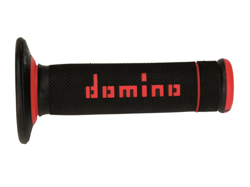 PUÑOS DOMINO OFF ROAD X-TREME D 22 MM L 118 MM PARA MOTOCICLETA COLOR NEGRO Y ROJO