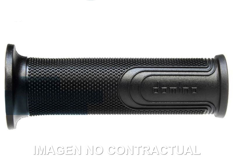 PUÑOS DOMINO ON ROAD STYLE NEGRO ABIERTOS D 22 MM L 120MM MOTO