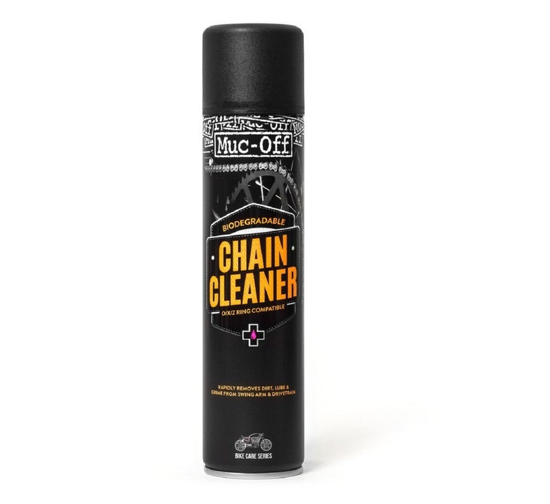 Spray limpiador de cadena biodegradable 400ml para motos y bicicletas