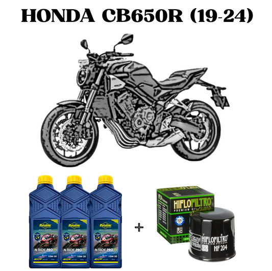 Pack revisión HONDA CB650 R Aceite+filtro