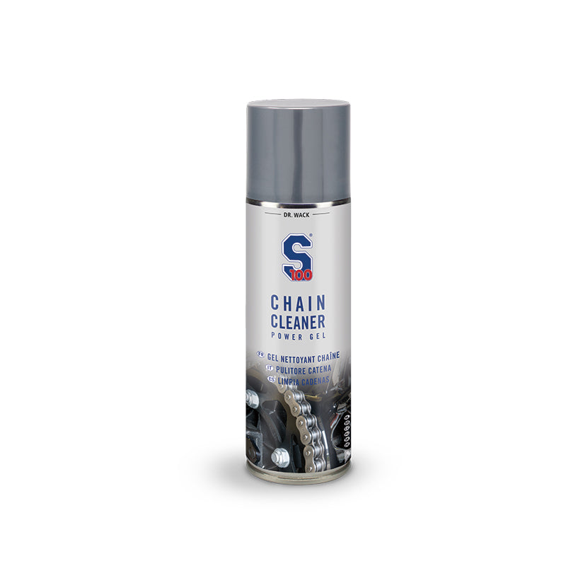 S100 Limpia Cadenas 300ml Moto | Spray Desengrasante O/X/Z Anticorrosivo