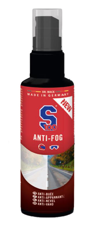 Spray antivaho anti-fog marca S100 para visera y casco
