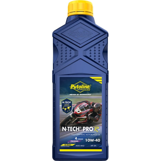 Aceite motor 10W-40 Putoline N-Tech Pro R+ 1L, lubricante sintético para motos