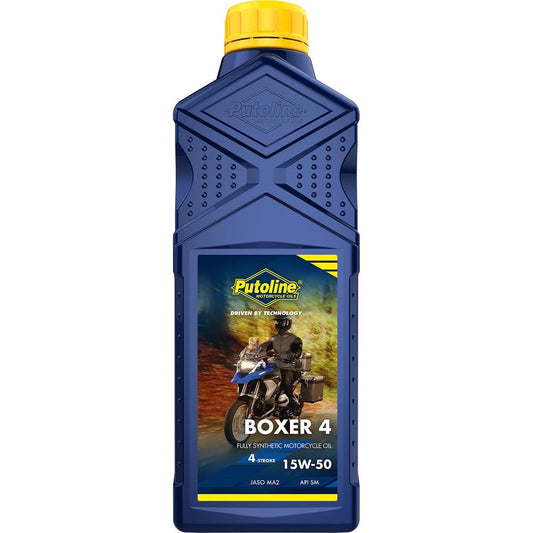 Aceite motor 15W-50 Putoline Boxer 4 1L, lubricante sintético para motores bóxer, alto rendimiento y protección