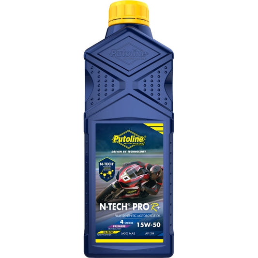 Aceite motor 15W-50 Putoline N-Tech Pro R+ 1L, lubricante sintético para motos