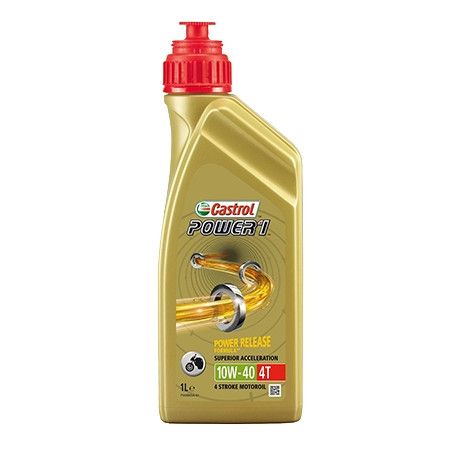Aceite 4T 10W-40 CASTROL Power 1 1L para motos de cuatro tiempos 