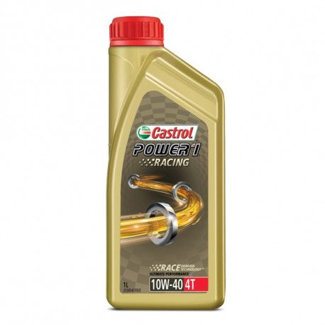 Aceite 4T 10W-40 CASTROL Power 1 Racing 1L para motores cuatro tiempos