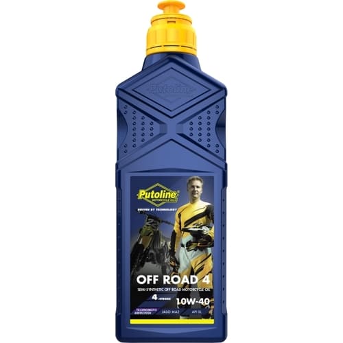 Aceite motor 10W-40 Putoline Off Road 4 1L, lubricante semisintético para motos 4 tiempos off-road