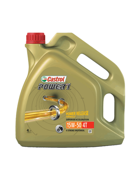 Aceite 4T 15W-50 CASTROL Power 1 4L para motores 4 tiempos
