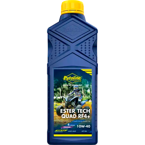 Aceite para motor Putoline Ester Tech Quad RF4+ 10W-40 1L, lubricante 100% sintético para quads y ATV 4T