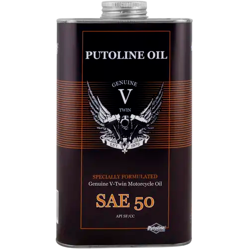 Aceite para motor Putoline Genuine V-Twin SAE 50 1L, lubricante monogrado para motos V-Twin