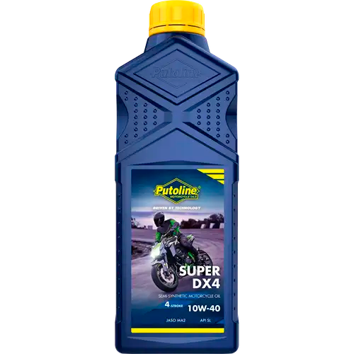 Aceite para motor Putoline Super DX4 10W-40 1L, lubricante semisintético para motos 4T