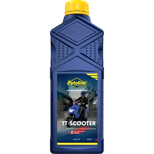 Aceite motor Putoline TT Scooter 2 T 1L, lubricante sintético para scooters de dos tiempos