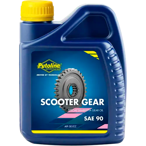 Aceite transmisión scooter SAE 90 Putoline 500ml, lubricante para cajas de cambio y engranajes
