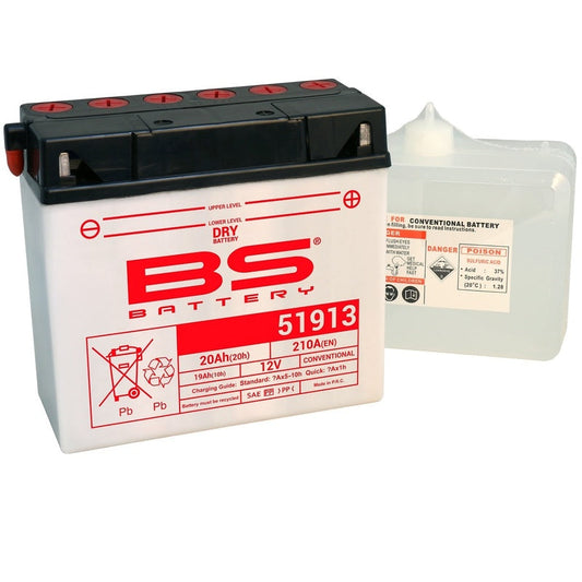 Batería de moto BS 51913 – arranque fiable, alto rendimiento y calidad garantizada