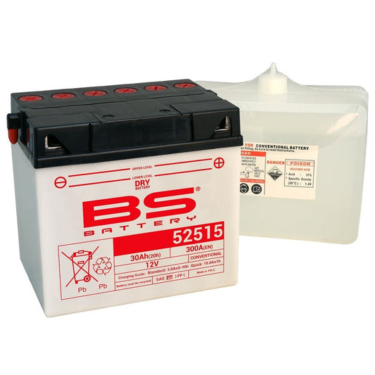 Batería de moto BS 52515 – arranque fiable, alto rendimiento y calidad garantizada