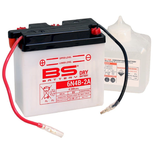 Batería de moto BS 6N4B-2A – arranque fiable, alto rendimiento y calidad garantizada