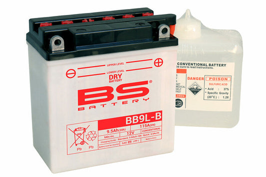 Batería de moto BS BB9L-B – arranque fiable, alto rendimiento y calidad garantizada