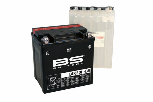 Batería de moto BS BIX30L-BS – arranque fiable, alto rendimiento y calidad garantizada