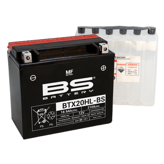 Batería de moto BS BTX20HL-BS – arranque fiable, alto rendimiento y calidad garantizada