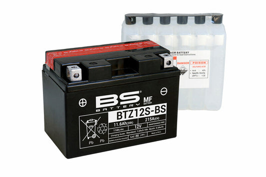 Batería de moto BS BTZ12S-BS – arranque fiable, alto rendimiento y calidad garantizada