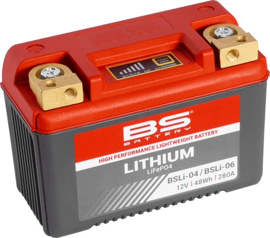 Batería de litio moto BS BATTERY BSLI-04/06 con arranque potente y larga duración