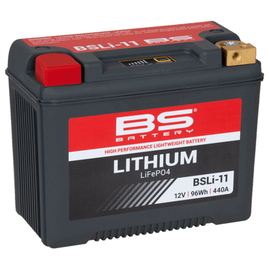 Batería moto de litio BS BATTERY Lithium - BSLI-11 - con arranque potente y larga duración