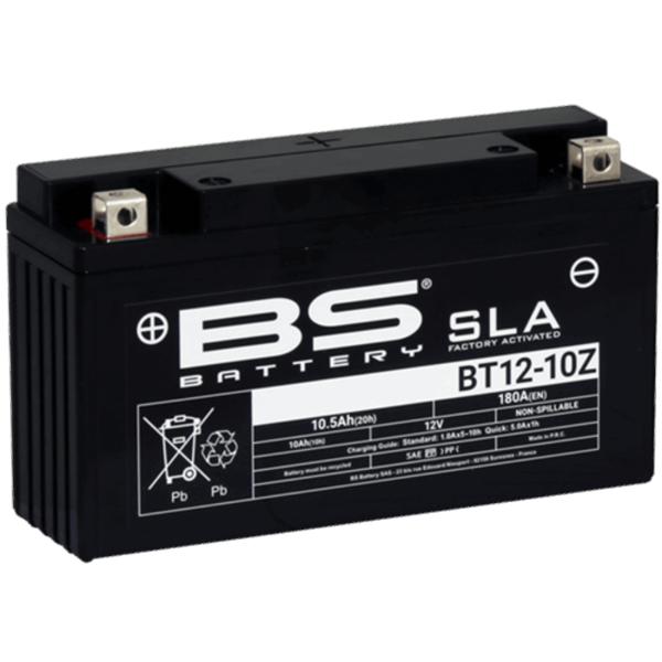 Batería precargada modelo BT12-10Z-ZONTES, sin mantenimiento y lista para instalar en tu moto
