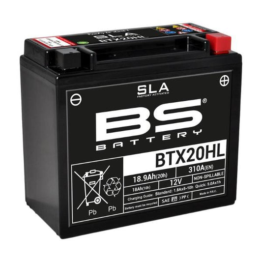 Bateria precargada SLA BTX20HL lista para usar, alta potencia